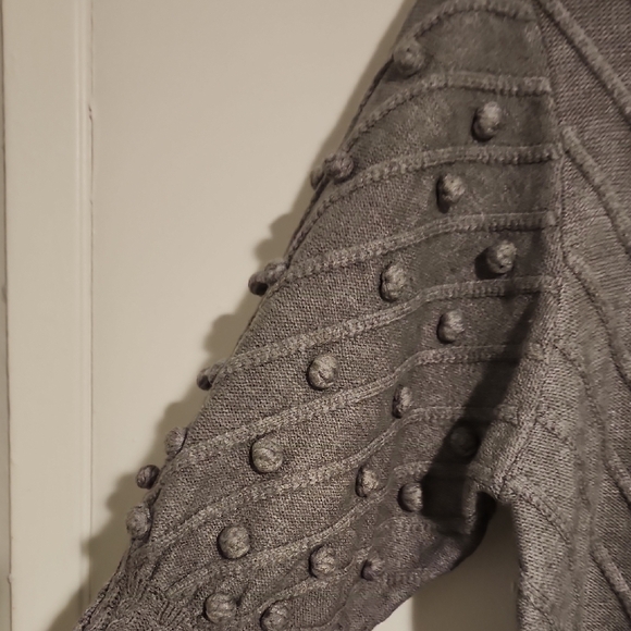 Avantlook Gray Textured Long Sleeve Dress - Picture 3 of 5